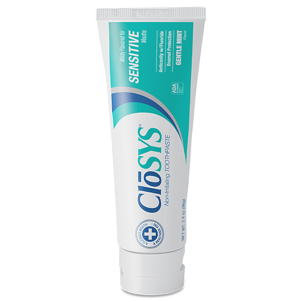 CloSYS Sensitive Fluoride Toothpaste - Gentle Mint - 3.4oz